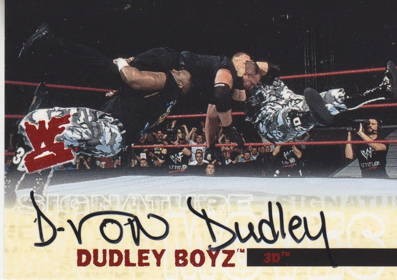 2001 Fleer Wrestlemania D Von Dudley Autograph 2017 approx value:$25 PW Catalog