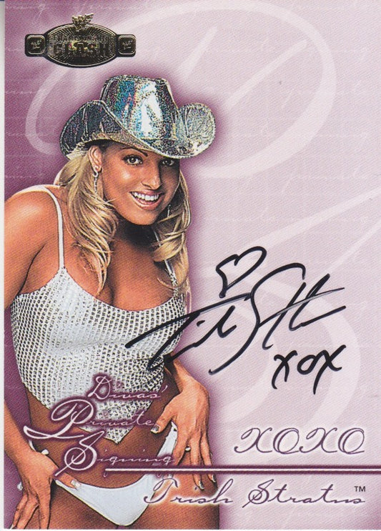 2001 Fleer WWE Championship Clash Diva Private Signing Trish Autograph 2017 Approx value:$150