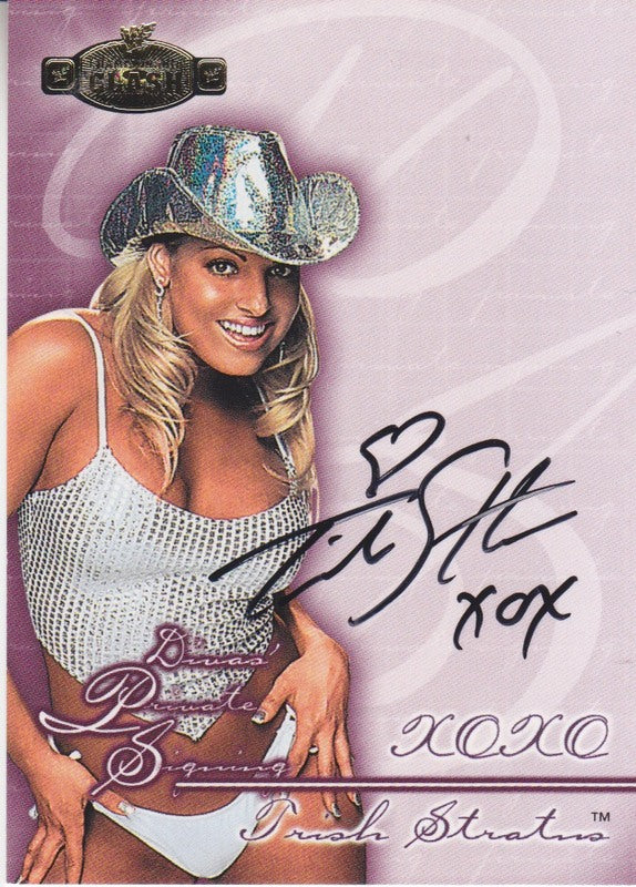 2001 Fleer WWE Championship Clash Diva Private Signing Trish Autograph 2017 Approx value:$150