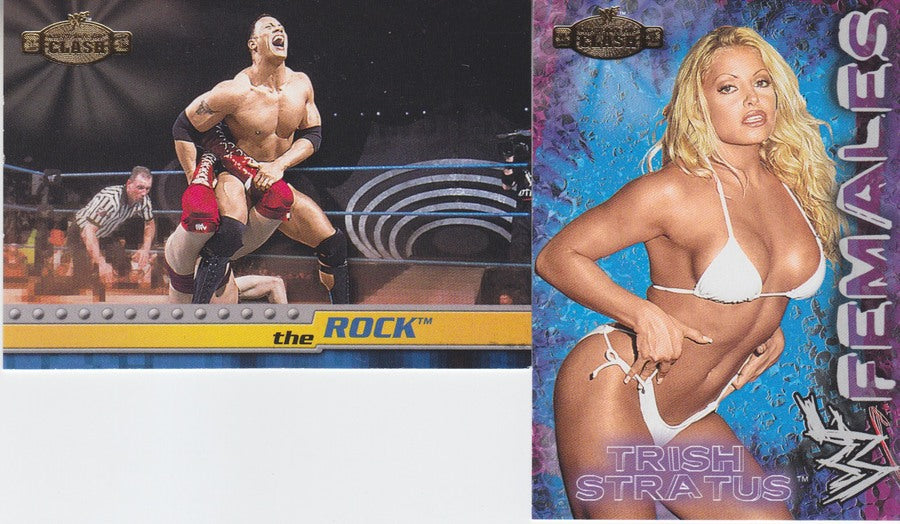 2001 Fleer WWF Championship Clash Set (80+9 Female inserts) Nm PW Catalog