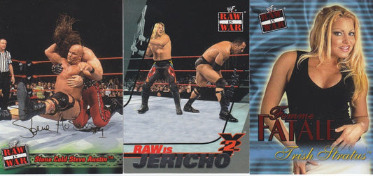 2001 Fleer WWF Raw Is War Set (100+15 Jericho,20 Femme Fatale) Nm PW Catalog