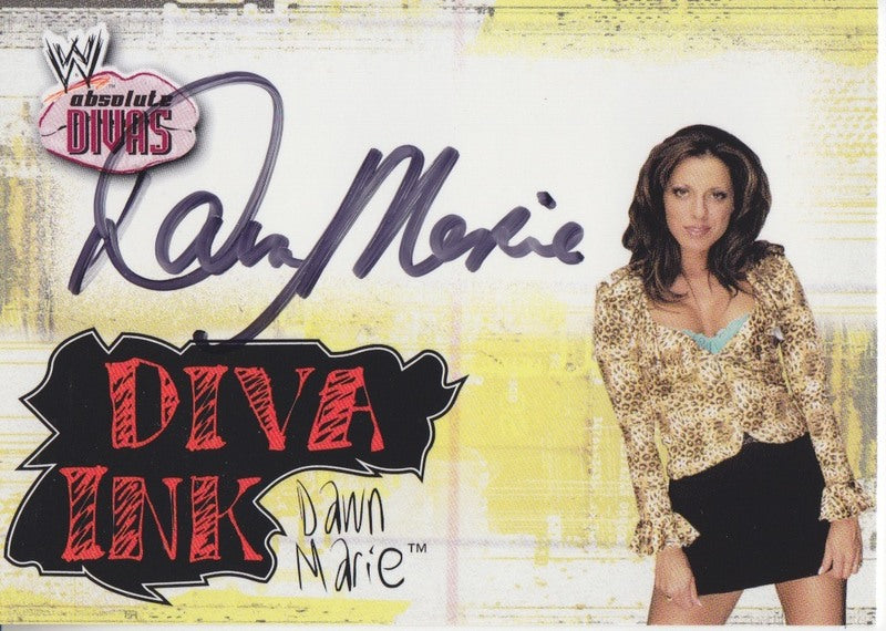 2002 Fleer WWF Absolute Divas Dawn Marie Autograph 2017 approx value:$25 (complete set of 5)