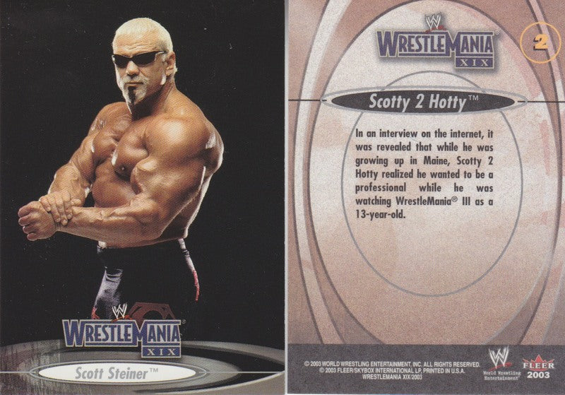 2003 Fleer WWE Wrestlemania XIX Set (90) Nm