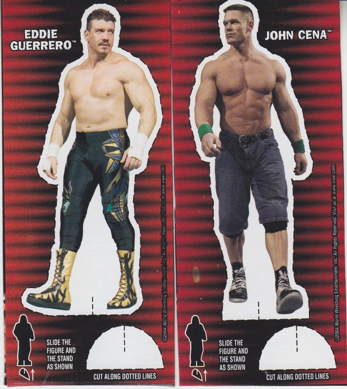 2004 Good Humor WWE Ice Cream Cut-outs Set (8) Ex/Nm approx 2017 value:$25 PW Catalog