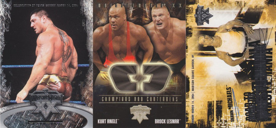2004 Fleer WWE Wrestlemania XX Set (84+17 Champions, 10 Road) Nm PW Catalog