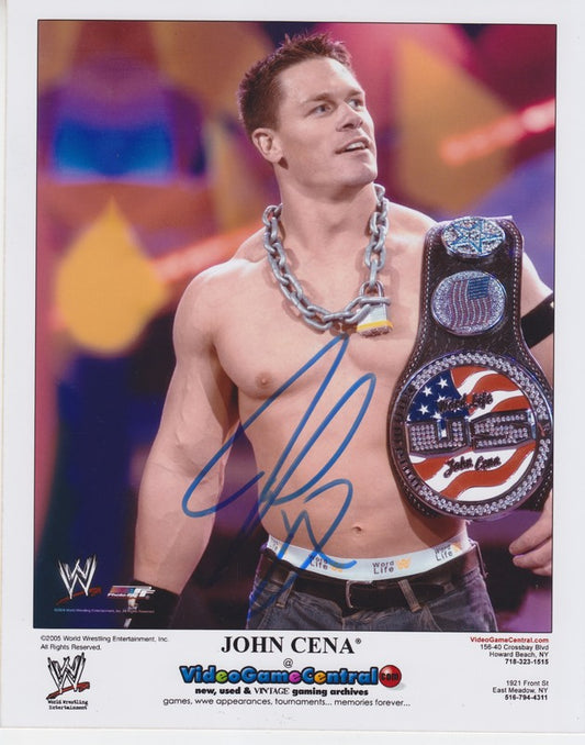 2005 U.S. CHAMPION John Cena (signed) color