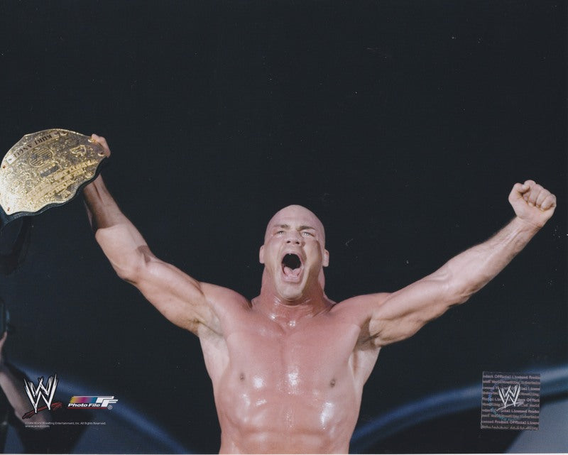 2006 WORLD CHAMPION Kurt Angle licensed photofile color PW Catalog