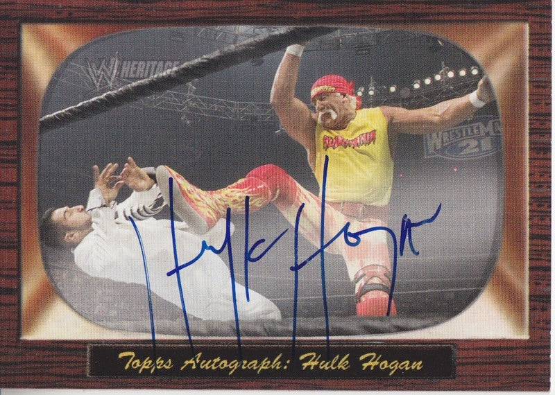 2005 Topps WWE Heritage Hulk Hogan Autograph 2017 approx value:$300 PW Catalog