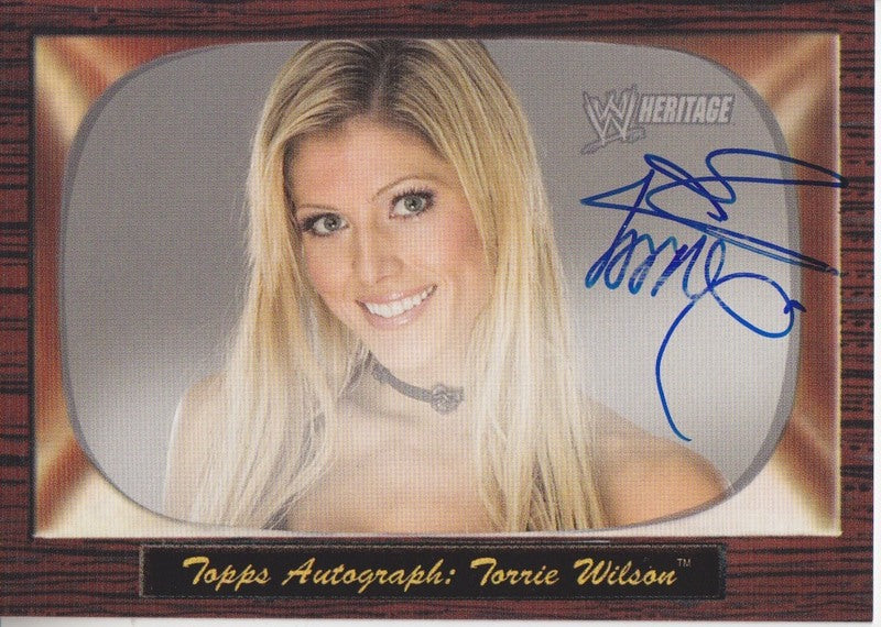 2005 Topps WWE Heritage Torrie Wilson Autograph 2017 approx value:$40