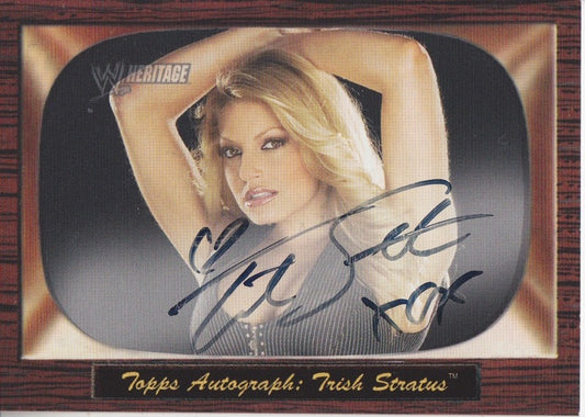 2005 Topps WWE Heritage Trish Stratus Autograph 2017 Approx value:$50