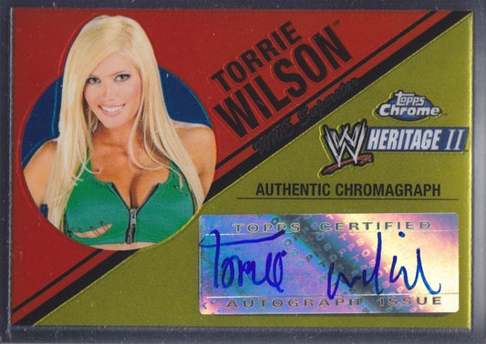 2007 Topps Chrome WWE Heritage II Torrie Autograph 2017 approx value:$30