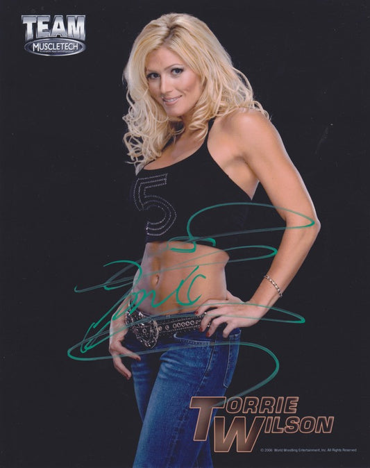 2006 WWE/Team Muscletech Torrie Wilson (signed) color