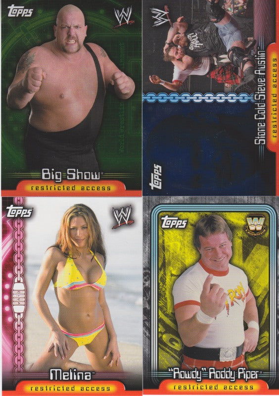 2006 Topps UK WWE Insider Trading Cards Set Nm (82+12 Divas,14 Champs, 22 Legends) PW Catalog