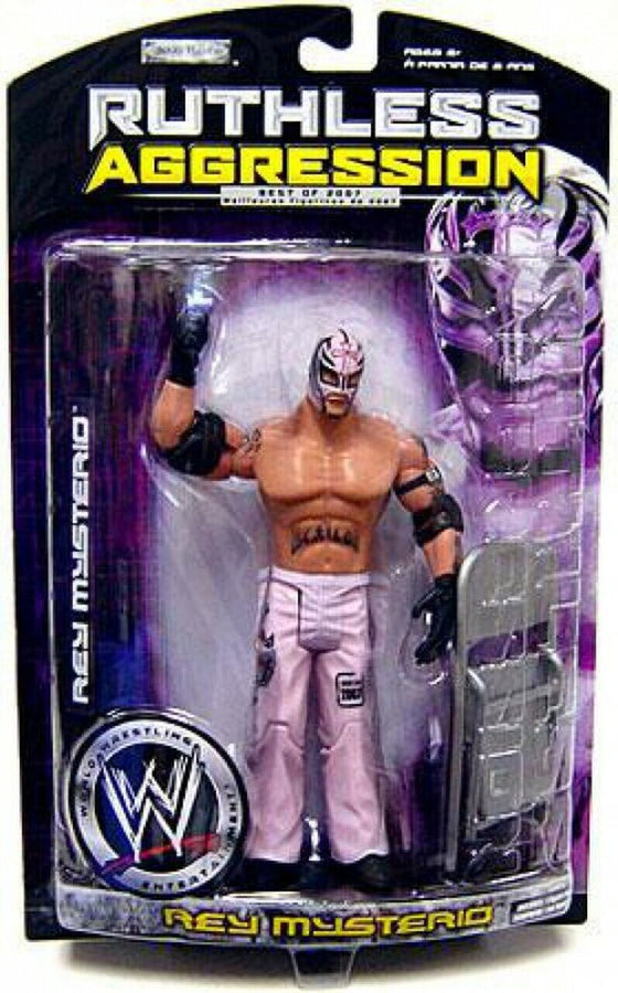 WWE Jakks Pacific Ruthless Aggression Best of 2007 Rey Mysterio [With White Gear] Action & Toy Figures PWcatalog