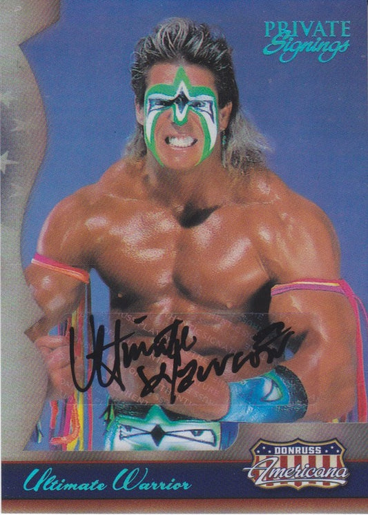 2007 Donruss Americana Ultimate Warrior Private Signings autograph 2017 approx value:$300