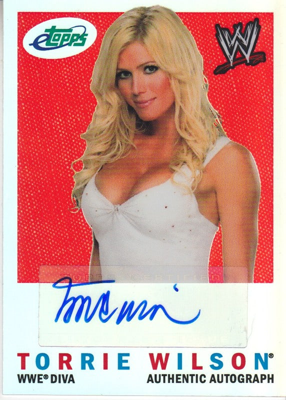 2007 eTopps Torrie Wilson Autograph 2017 approx value:$150 PW Catalog