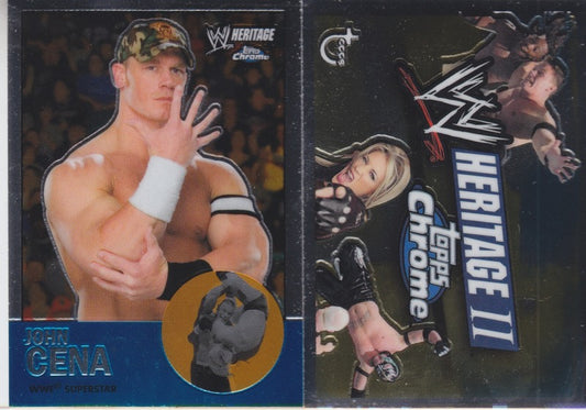 2007 Topps WWE Heritage II Chrome Set (100) Nm PW Catalog