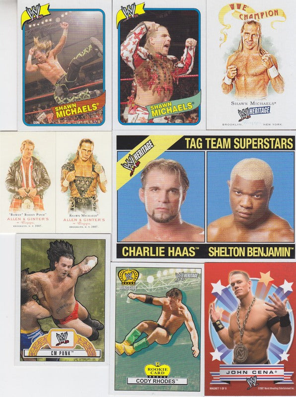 2007 Topps WWE Heritage III Trading Cards Set (90+Boxtopper,Tin, Magnet,Ginter Ringside sets) Nm PW Catalog