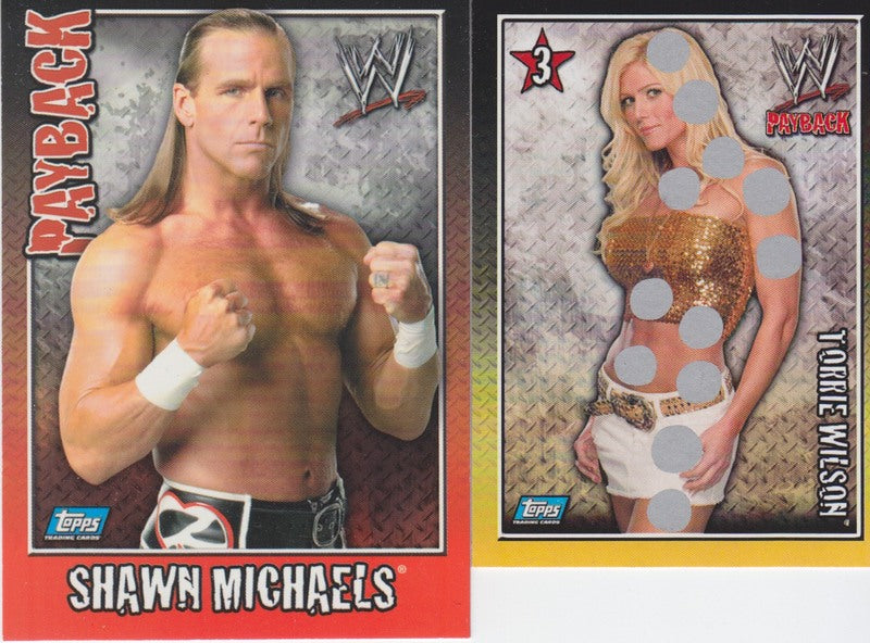 2007 Topps (Germany) WWE Payback Card Set (96+2 xlist,24 Body Blow Inserts) Nm