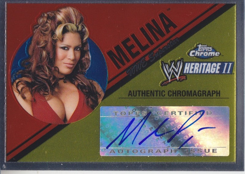 2007 Topps Chrome WWE Heritage II Melina Autograph 2017 Approx value:$20