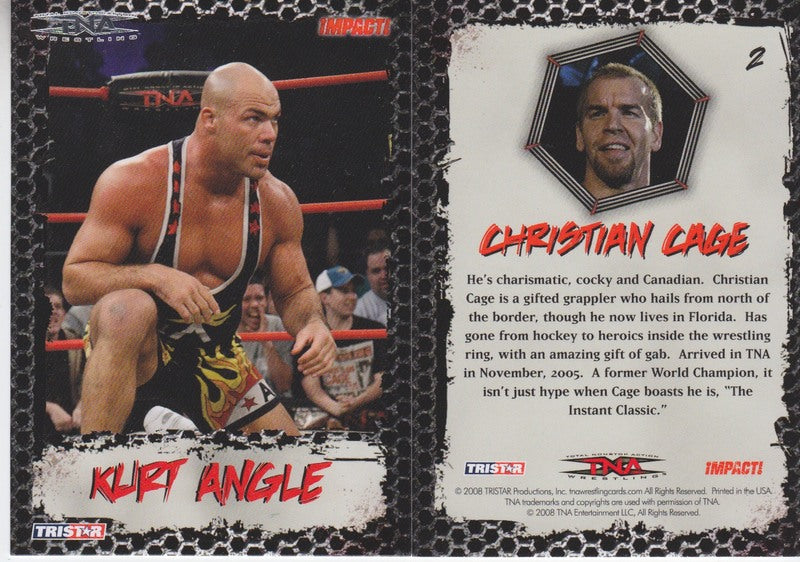 2008 Tristar Productions TNA Impact! Trading Cards Set (69+5 insert sets) NM