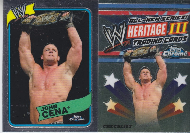 2008 Topps WWE Heritage III Chrome Trading Cards Set (100) Nm PW Catalog