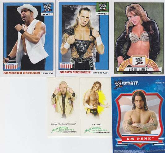 2008 Topps WWE Heritage IV Trading Cards Set (90+ Ringside,Tin, Magnet,Ginter Hobby&amp; Retail insert sets) Nm PW Catalog
