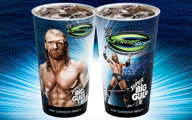 HHH SummerSlam 2009 7-11 big gulp PWcatalog