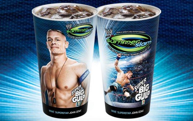 John Cena SummerSlam 2009 7-11 big gulp PWcatalog
