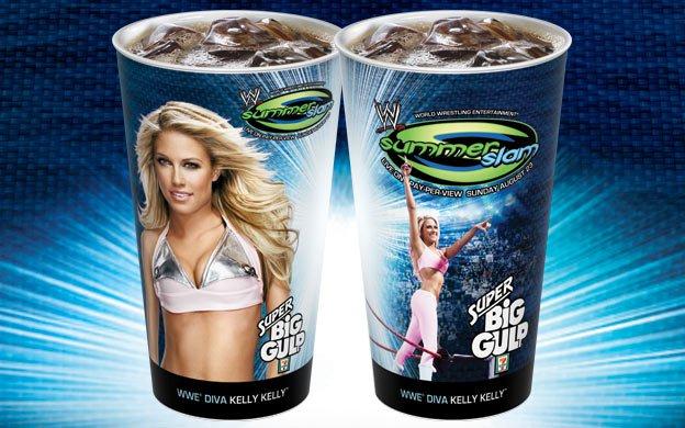 Kelly Kelly SummerSlam 2009 7-11 big gulp PWcatalog