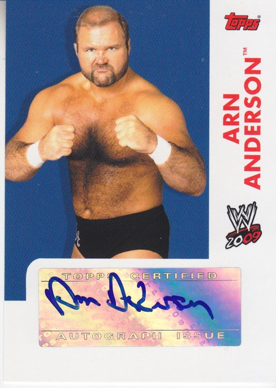 2009 Topps WWE Arn Anderson Autograph 2017 approx value:$50