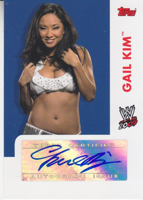 2009 Topps WWE Gail Kim Autograph 2017 approx value:$25