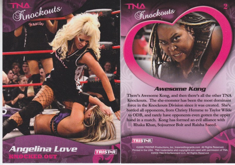 2009 Tristar Productions TNA Knockouts Trading Card Set (107+xlist) Nm PW Catalog