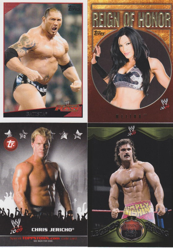 2009 Topps WWE Trading Cards Set (90+Reign,Toppstown, Legends Insert sets) NM PW Catalog