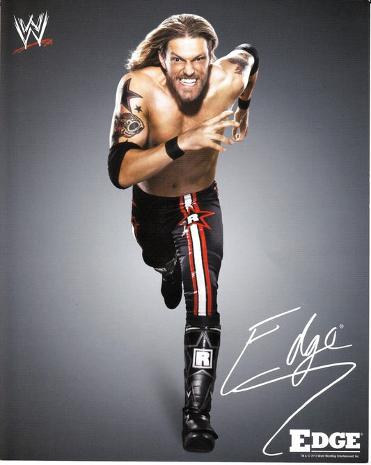 2010 Edge (pre-printed autograph) WWE Promo Photo