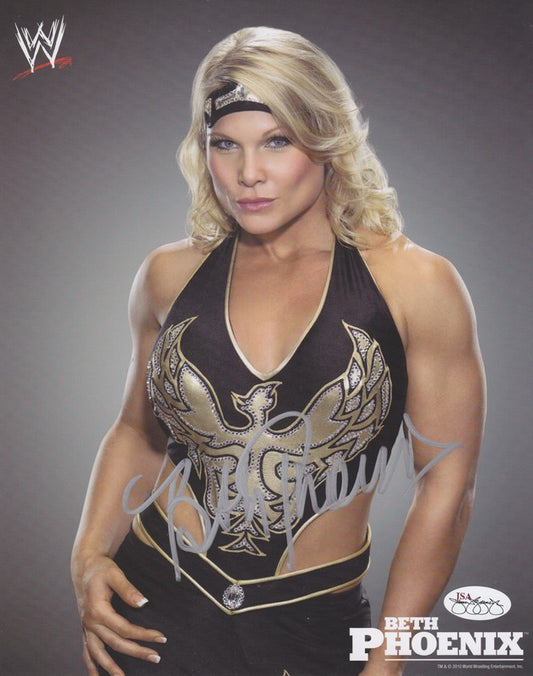 2010 Beth Phoenix (signed) WWE Promo Photo