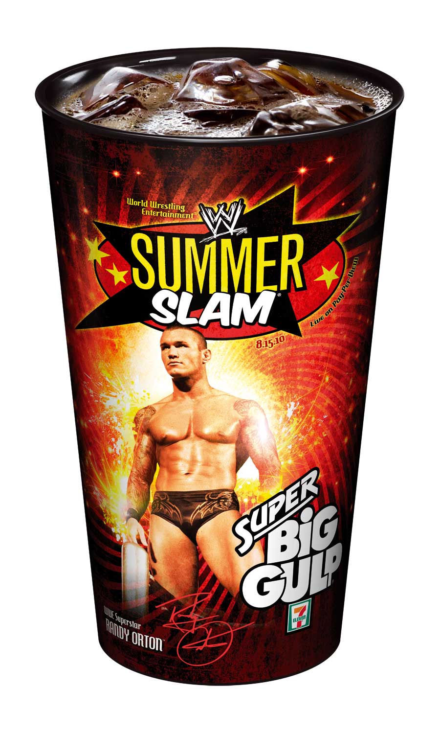 Randy Orton SummerSlam 2011 7-11 big gulp