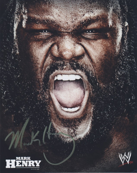 2011 Mark Henry (Signed) WWE Promo Photo