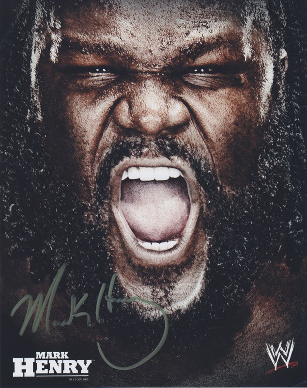2011 Mark Henry (Signed) WWE Promo Photo