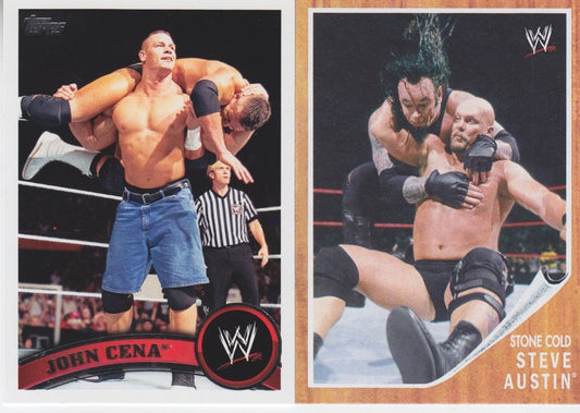 2011 Topps WWE Trading Cards Set (110+Heritage Insert Set, 3 Xlists) Nm 2017 Approx value:$75