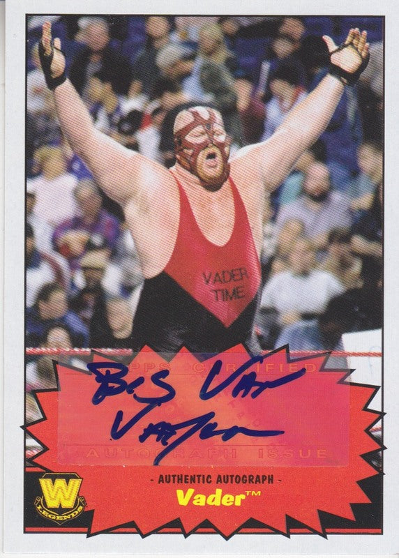 2012 WWE Topps Heritage Vader Autograph 2017 approx value:$50 PW Catalog