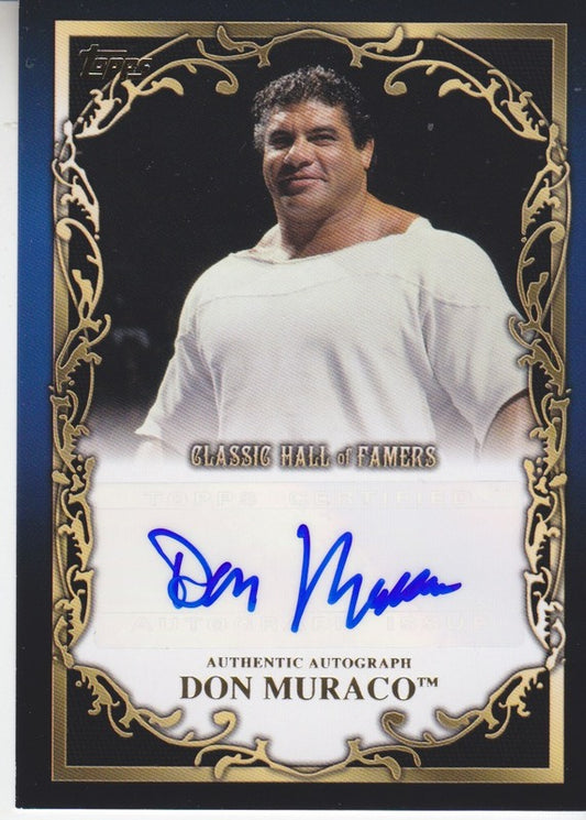 2012 Topps WWE Classic Hall of Famers 2017 approx value:$30 Don Muraco Autograph