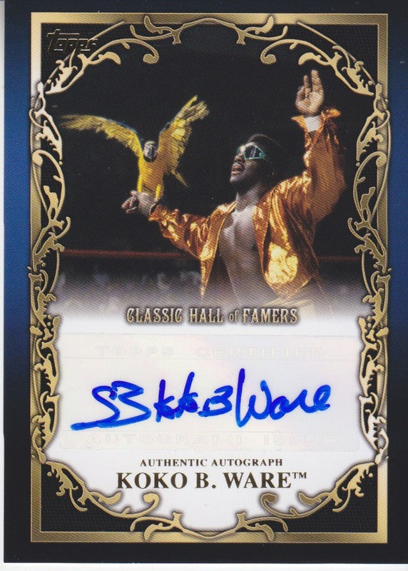 2012 Topps WWE Classic Hall of Famers Koko B Ware Autograph 2017 approx value:$20