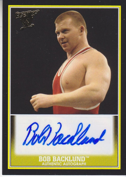 2013 Topps WWE Best of the WWE Bob Backlund Autograph 2017 approx value:$20