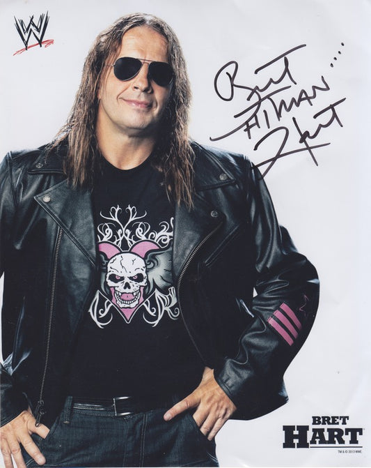 2013 Bret Hart (signed) WWE Promo Photo