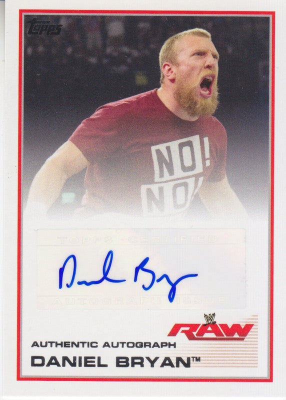 2013 Topps WWE Triple Threats Daniel Bryan Autograph 2017 approx value:$25 PW Catalog