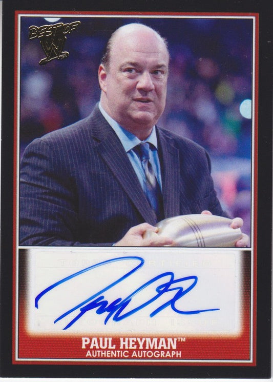2013 Topps WWE Best of the WWE Paul Heyman Autograph 2017 Approx value:$20