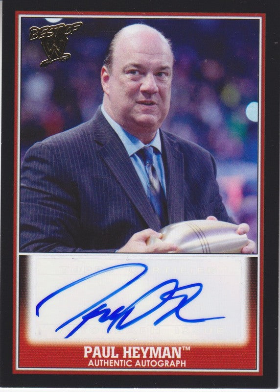 2013 Topps WWE Best of the WWE Paul Heyman Autograph 2017 approx value:$20