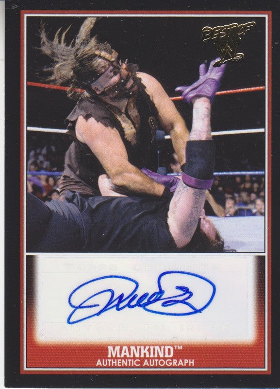2013 Topps WWE Best of the WWE Mankind Autograph 2017 approx value:$50 PW Catalog
