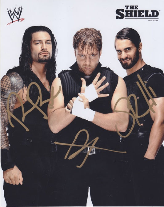 2013 The Shield (signed) WWE Promo Photo